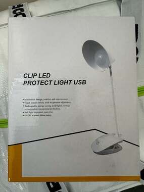 Clip LED Protect Light USB Rechargeable Desk Lamp